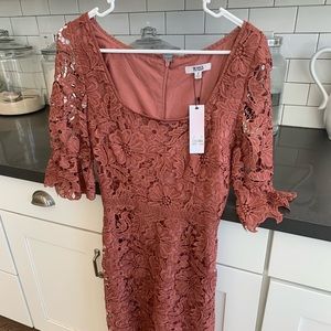 Steve Madden Maroon Lace Dress